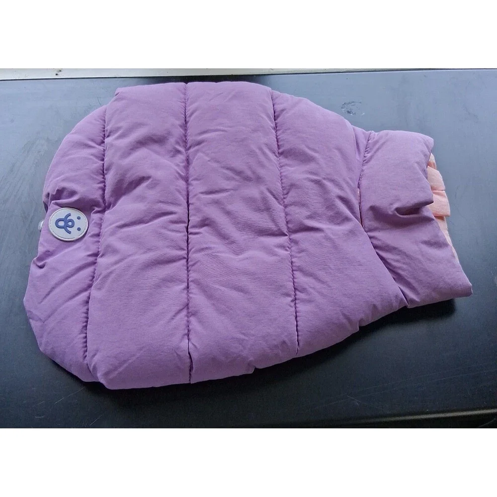 Purple Dog Puffer Jacket Oodles Quilted Bubble Hem Small